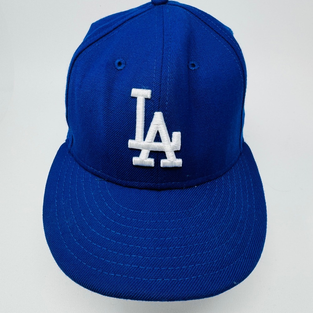 New Era 9FIFTY Los Angeles Dodgers Hat Mens Blue Snapback MLB Wool Cap OSFM